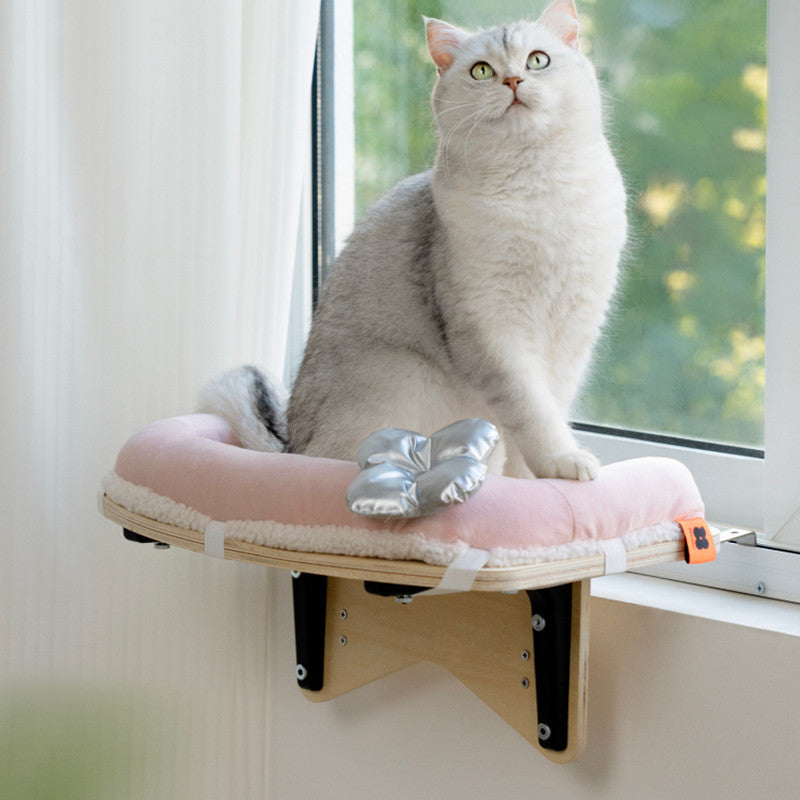 Cat Hammock  Window Hanging Nest Basking In The Sun